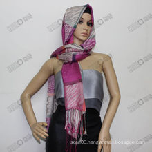 Elegant Jacquard woven shawl